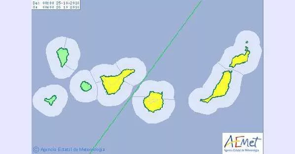 La AEMET avisa de lluvias importantes en Tenerife