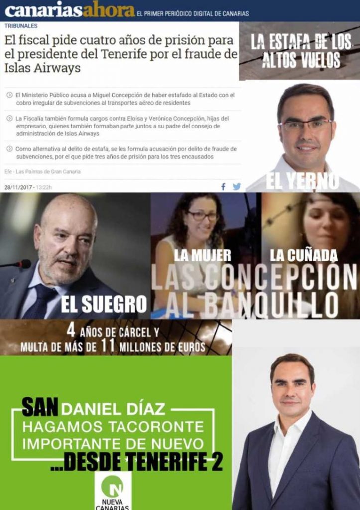 Se viraliza en redes sociales una publicación que vincula el fraude de Islas Aiways con Daniel Díaz