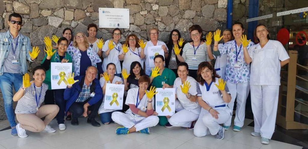 Todo el personal sanitario de Fuerteventura se suma al Día Nacional contra las Agresiones en el Ámbito Sanitario