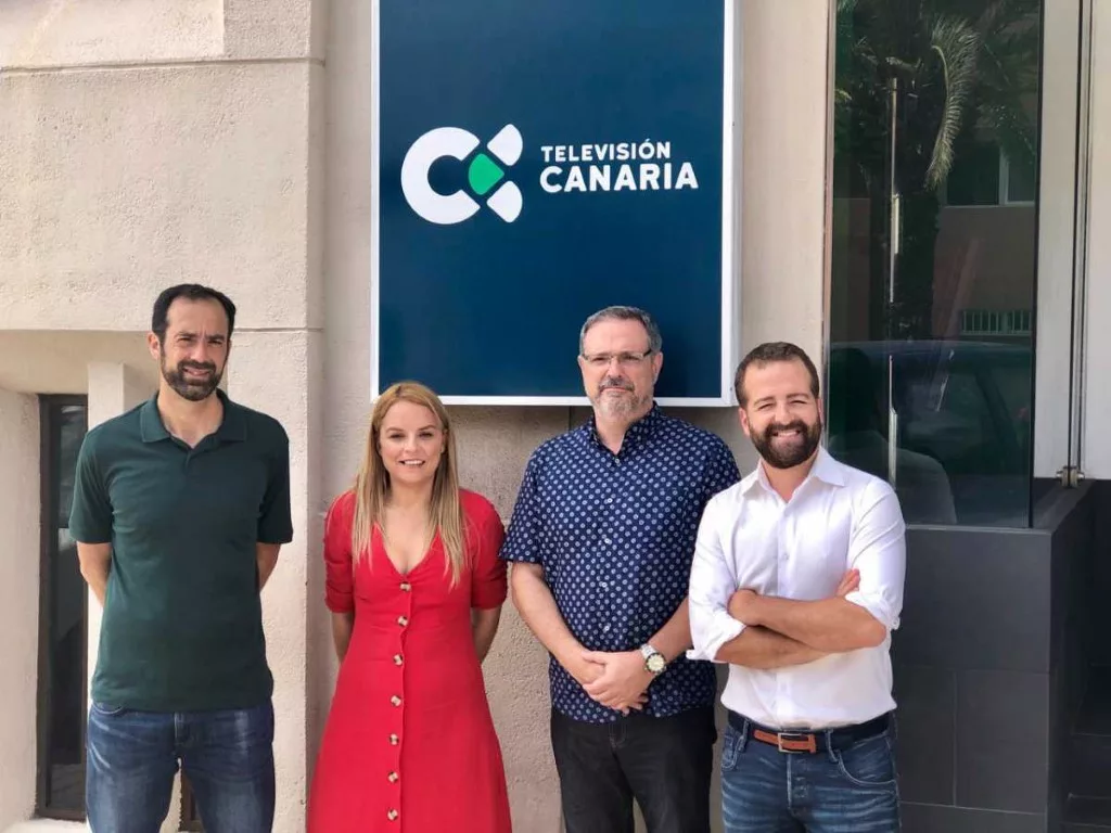 La candidata de Sí Podemos Canarias se ha reunido en la mañana de este miércoles con el comité de empresa del ente público