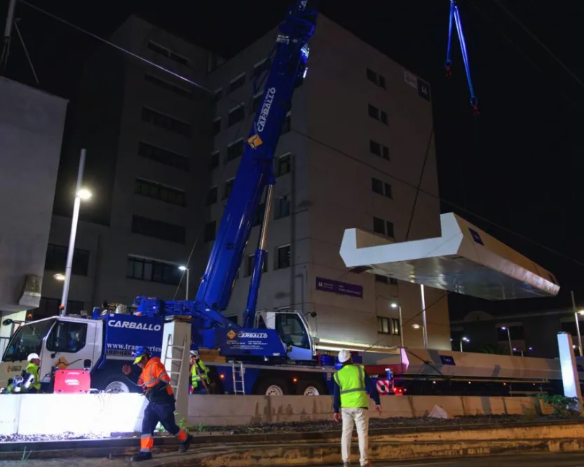 Comienza la instalación de la rampa norte del Gran Anillo Peatonal del Padre Anchieta