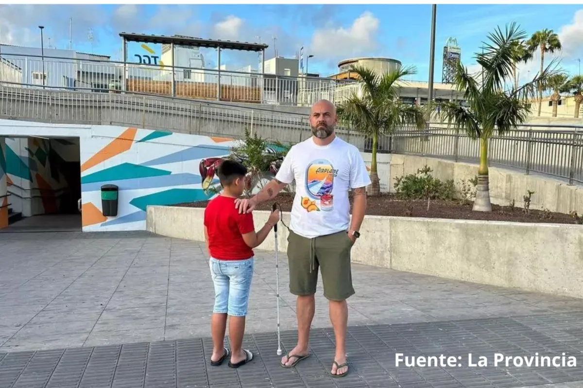 Doramas Santana padre de un niño ciego