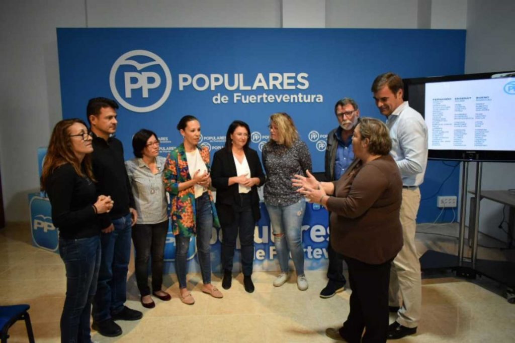 Una lista que refuerza y cierra Moncho Paniagua que vuelve al Partido Popular de Fuerteventura