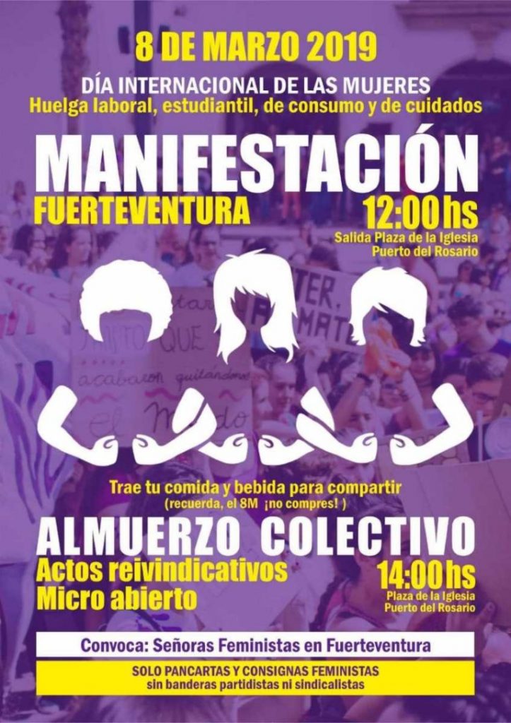 Convocadas movilizaciones en cinco islas para celebrar un 8 de marzo reivindicativo