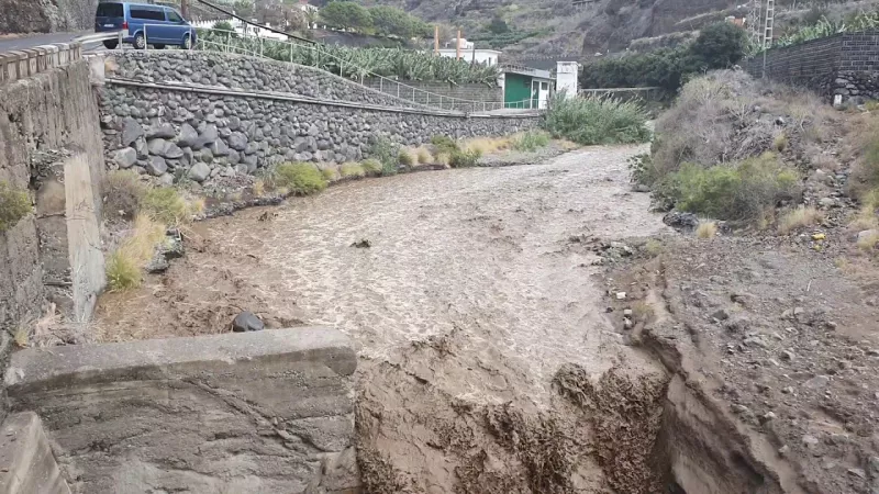 El barranco palmero de Las Angustias