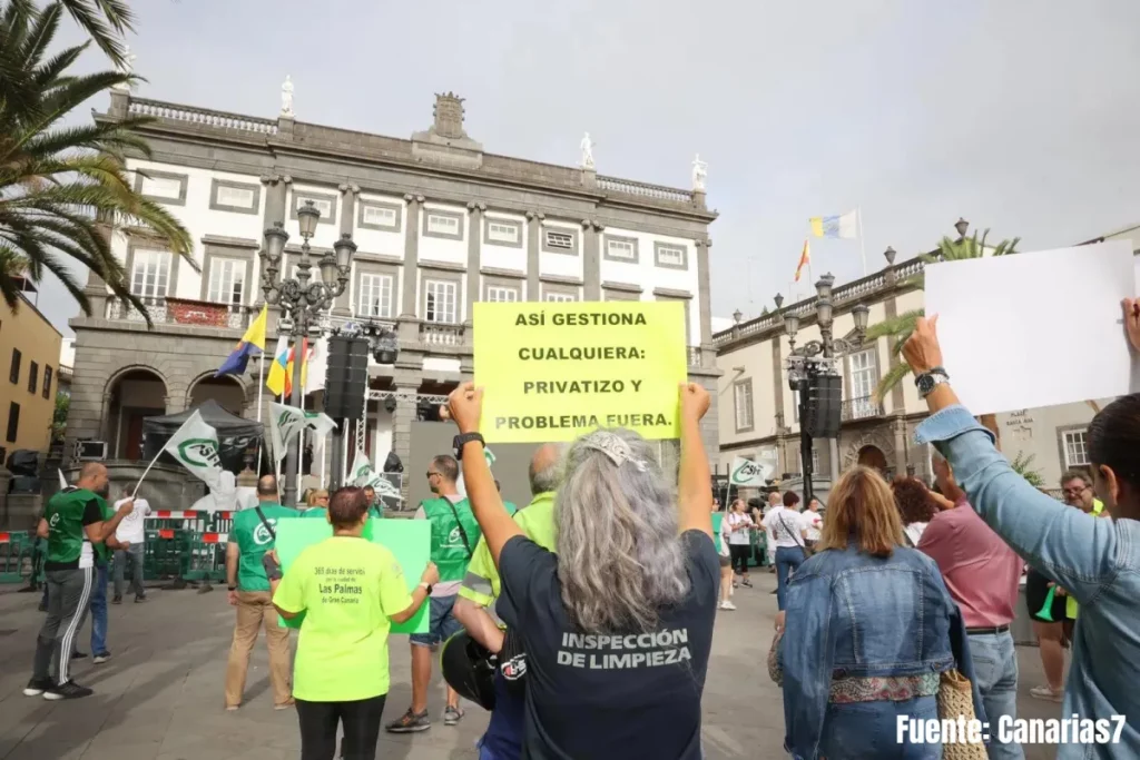 protesta gran canaria