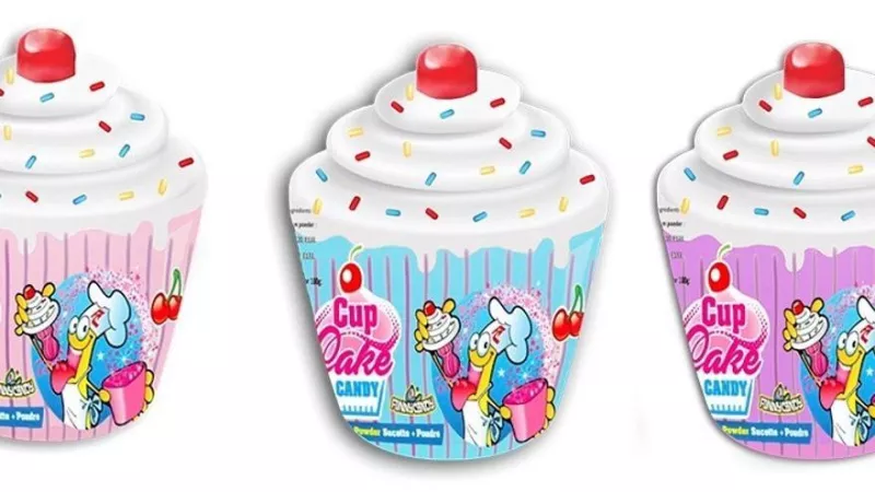 Golosina con presencia de plástico.