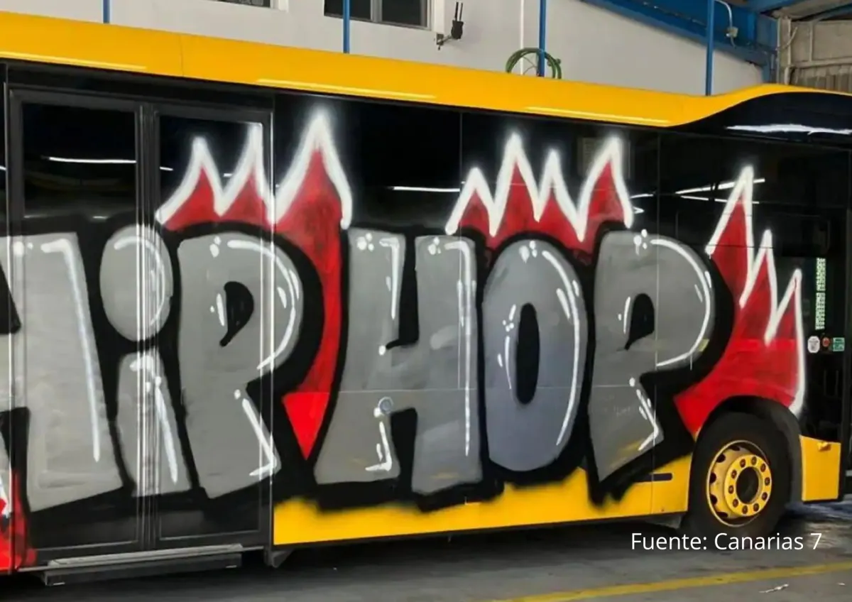 Grafiti en Guagua GC