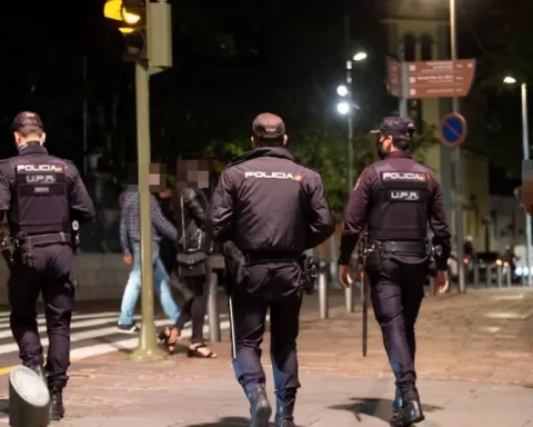 Imagen de archivo de agentes de la Policía Nacional en Santa Cruz.