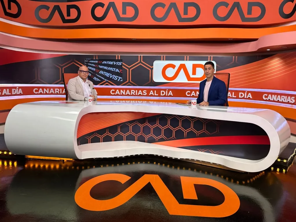 José Miguel Barragán con David Cuesta en Mírame TV.