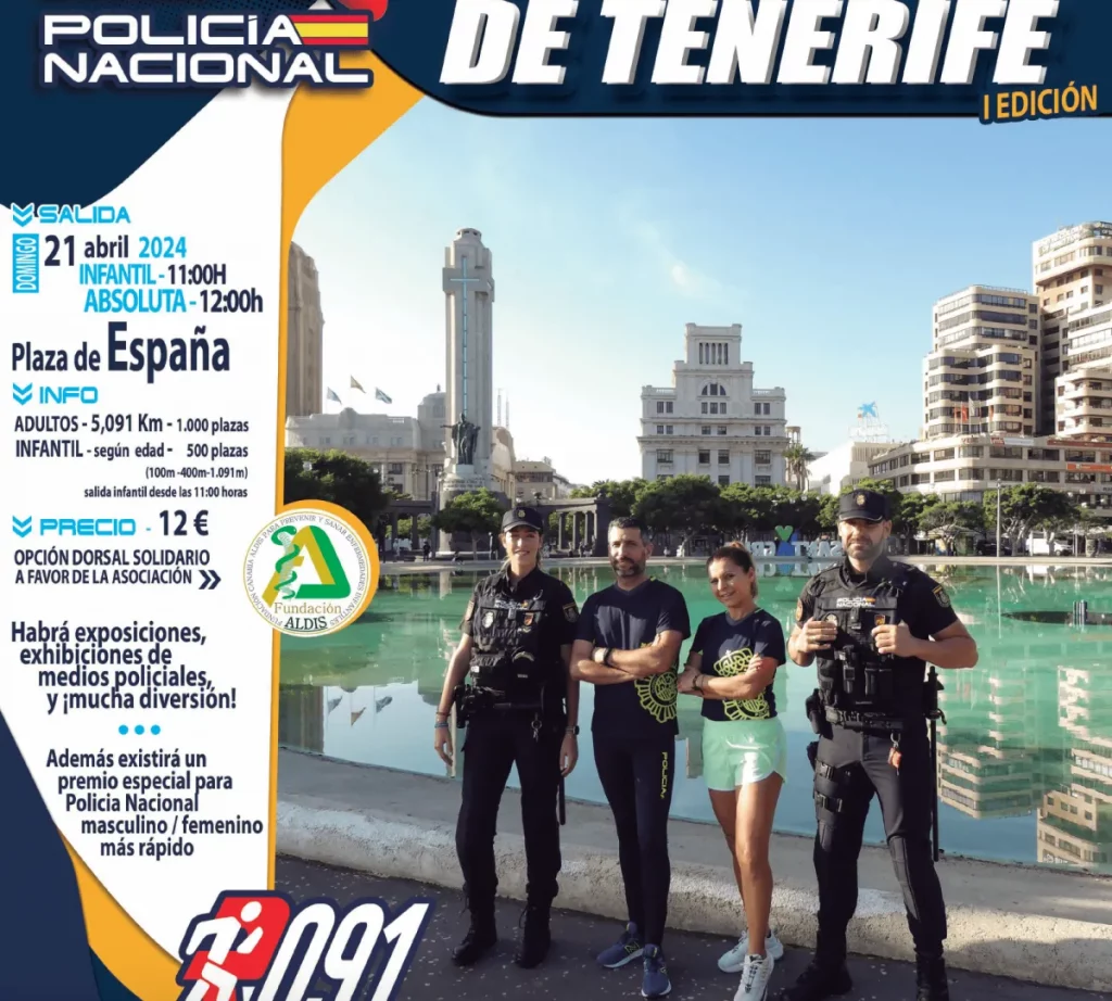 La Policía Nacional celebra la primera carrera solidaria "Bicentenario Policía Nacional- Ruta 091"