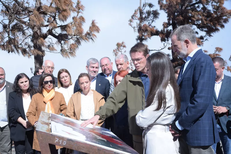 Los reyes en el mirador de Chinpeque. /Acfi Press