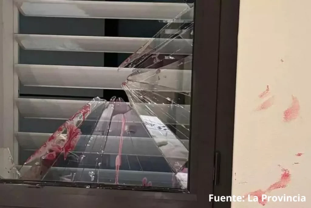 Paciente amenaza con cristales en GC