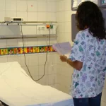 Una enfermera en un hospital canario,