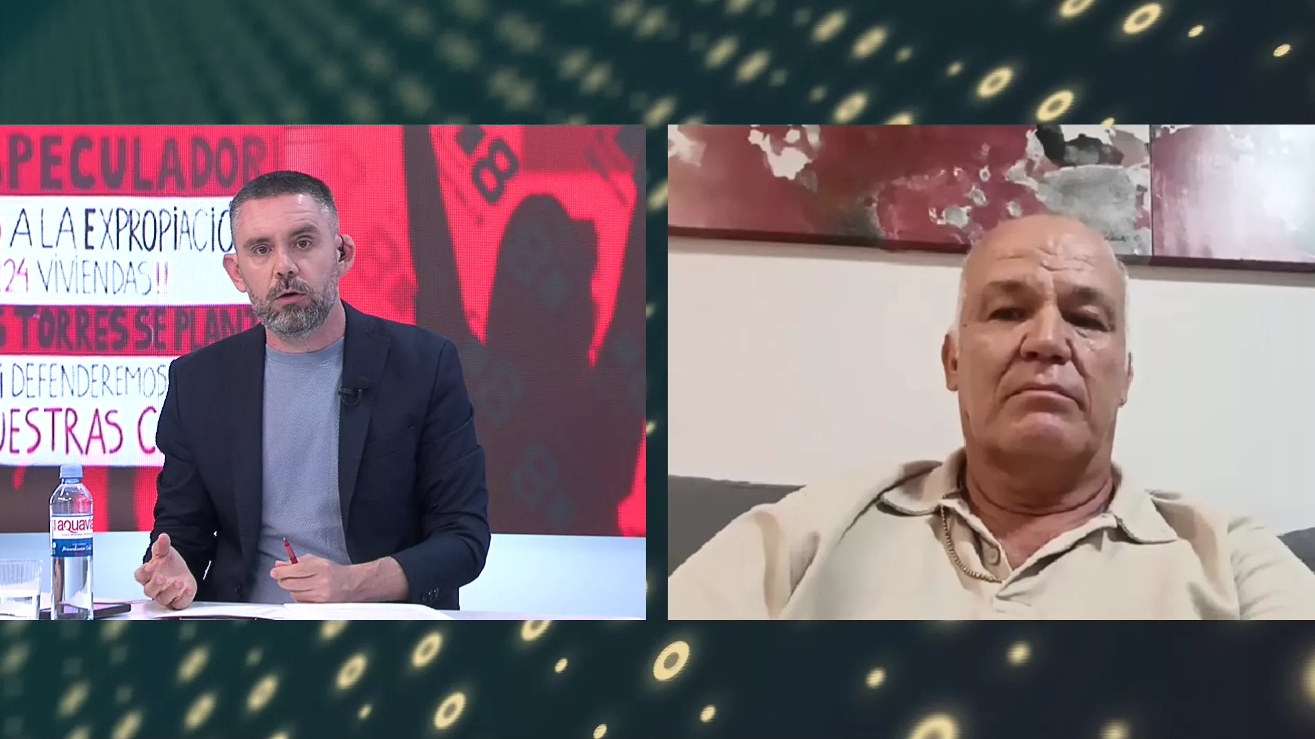 Juan Angulo, durante un momento de su entrevista en el programa Canarias 8