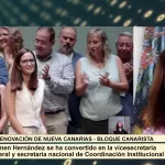 Carmen Hernández, en un momento de su entrevista en 'Canarias 8'