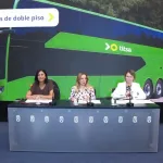 Presentación de la adquisición de las guaguas de 2 pisos