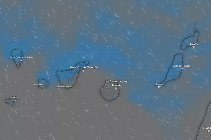 Canarias vivirá una Nochebuena pasada por agua