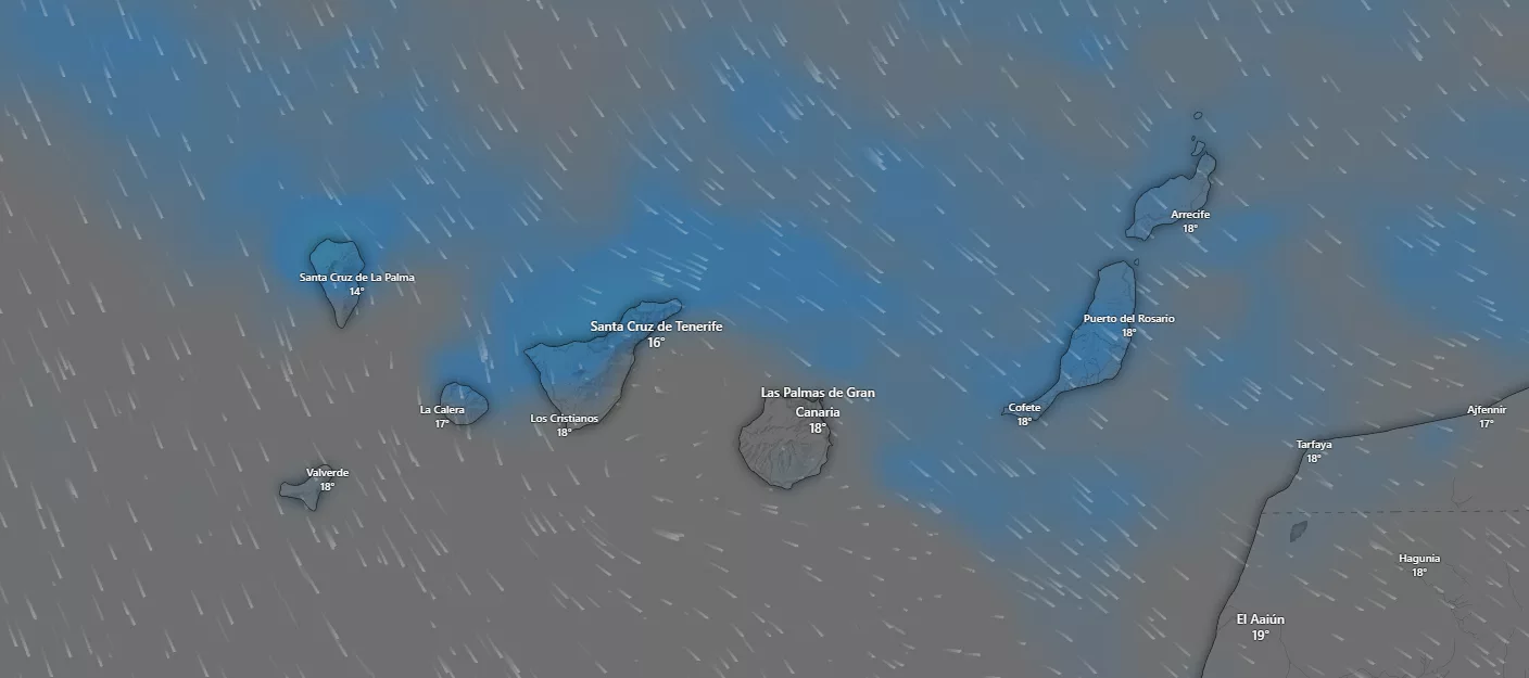 Canarias vivirá una Nochebuena pasada por agua