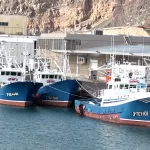 Atuneros cañeros en la Dársena Pesquera (S/C de Tenerife)