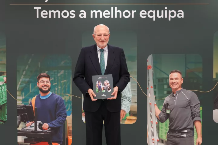 Juan Roig, presidente de Mercadona, tras la celebración de la Rueda de Prensa 2025