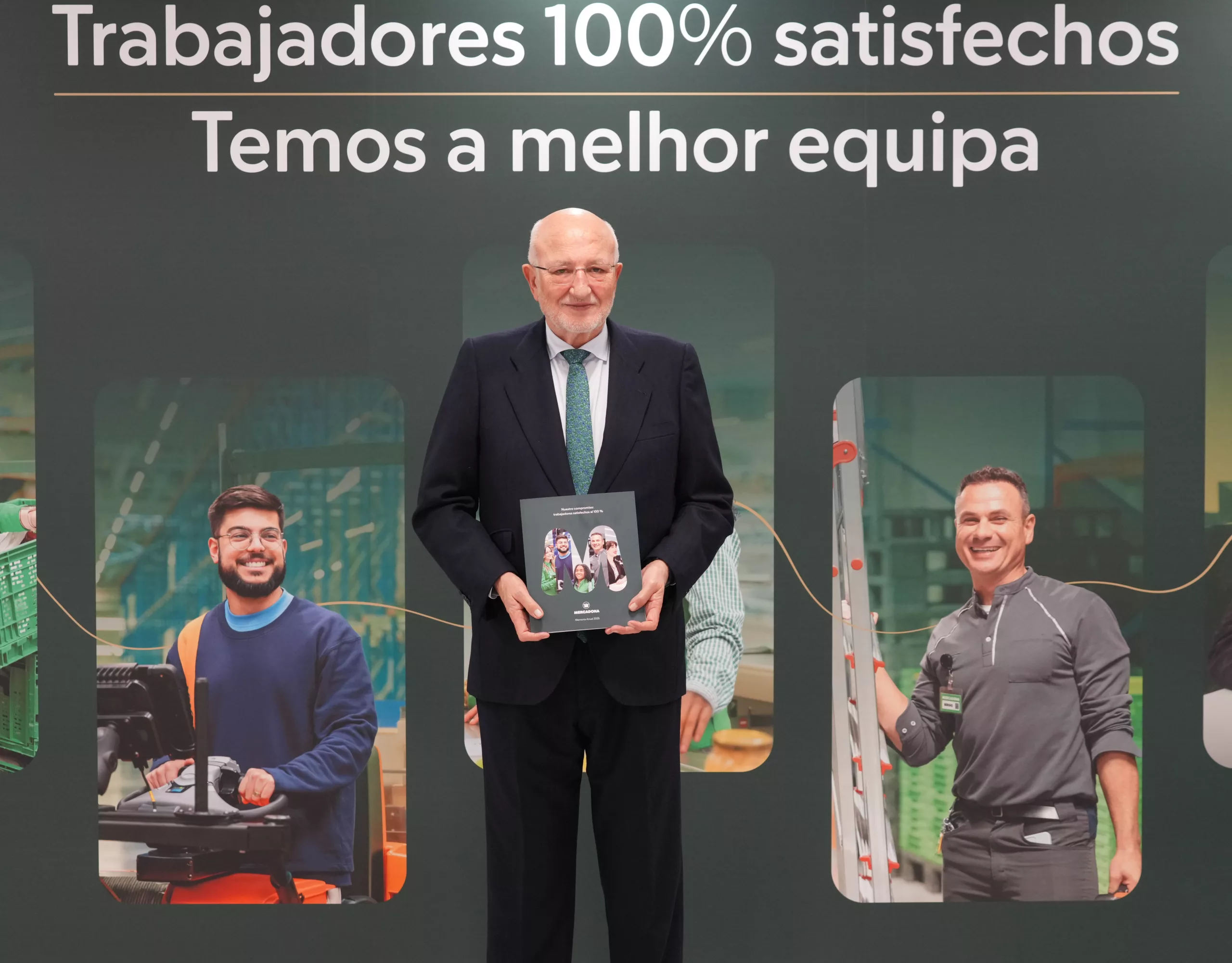 Juan Roig, presidente de Mercadona, tras la celebración de la Rueda de Prensa 2025