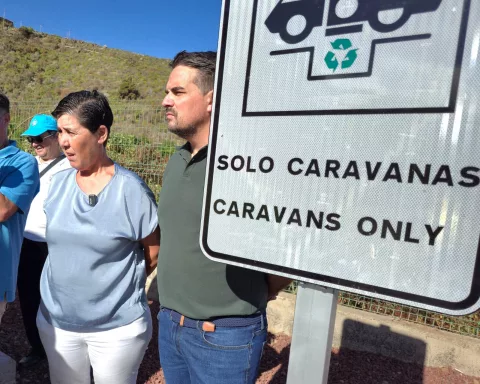 El Cabildo abre en el Centro Logístico de La Guancha el primer área de servicio público para caravanas en el Norte de la Isla