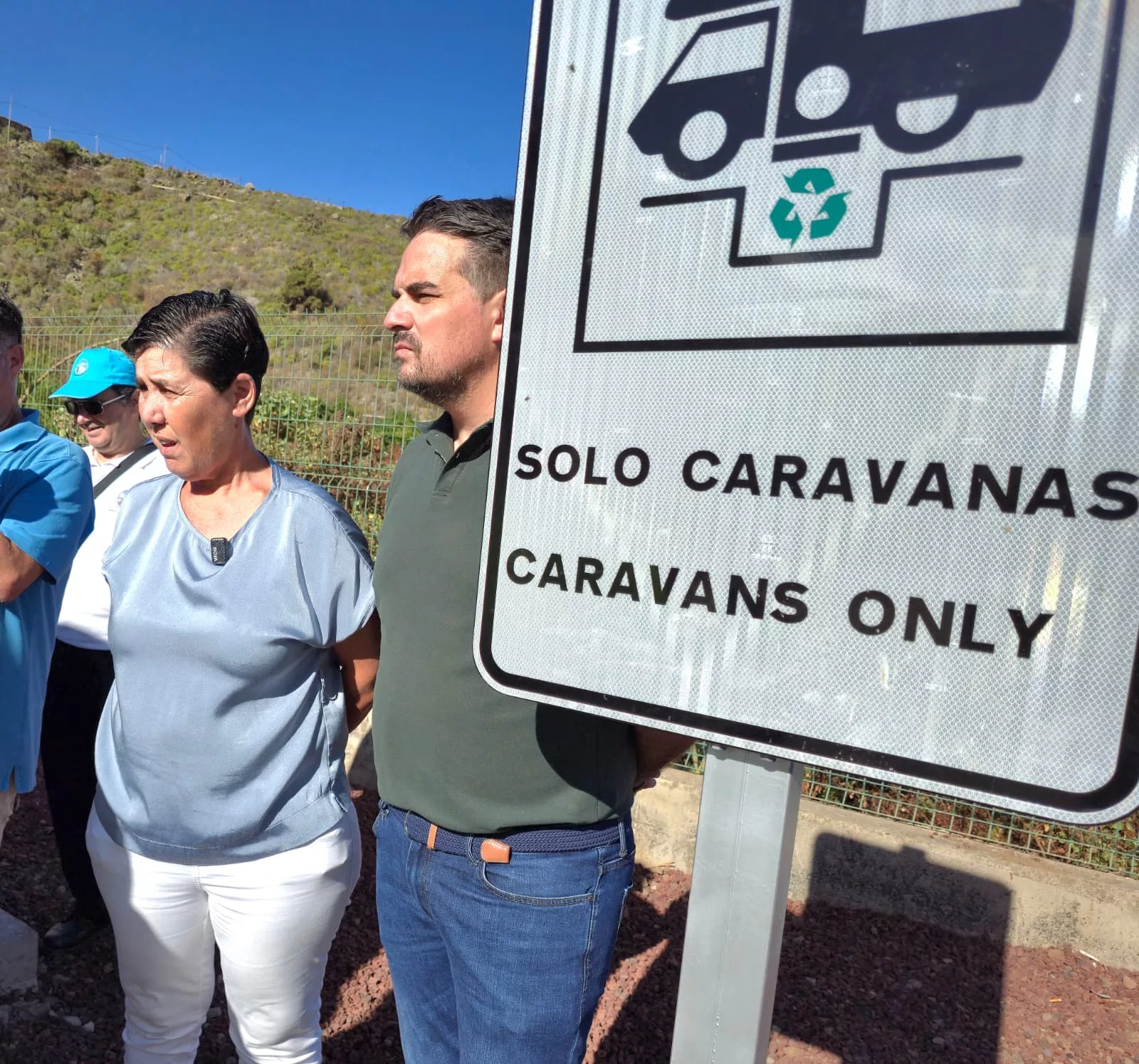 El Cabildo abre en el Centro Logístico de La Guancha el primer área de servicio público para caravanas en el Norte de la Isla